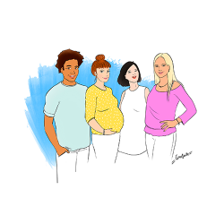 Visitenkarte «Schwangerschaft ohne Alkohol»