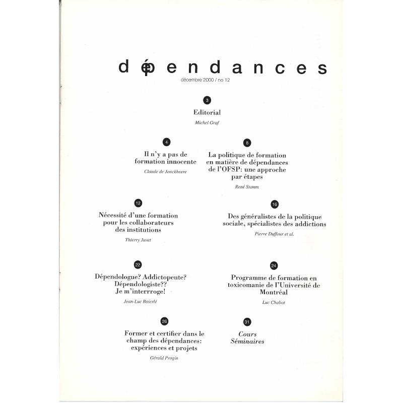 Dépendances n° 12 (Nur auf Französisch)