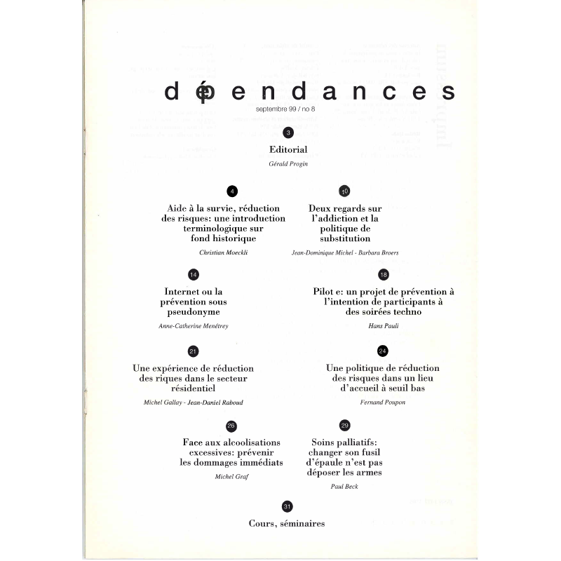 Dépendances n° 08 (rivista soltanto in francese)