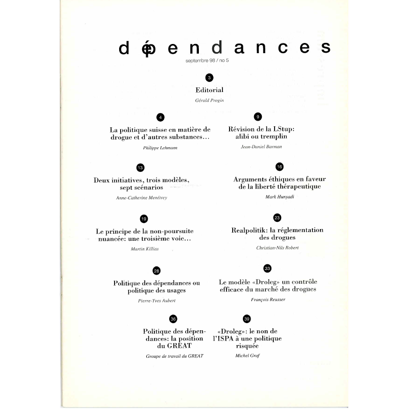 Dépendances n° 05 (rivista soltanto in francese)