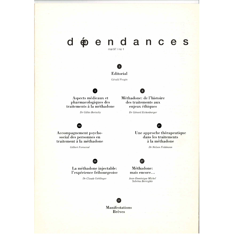 Dépendances n° 01 (rivista soltanto in francese)