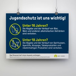 Plakat - für den Jugendschutz (Alkohol + Tabak)