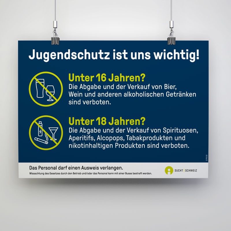 Plakat - für den Jugendschutz (Alkohol + Tabak)