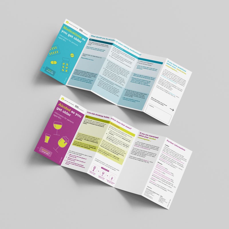 Faltblatt: Alkohol/Medikamente beim Älterwerden