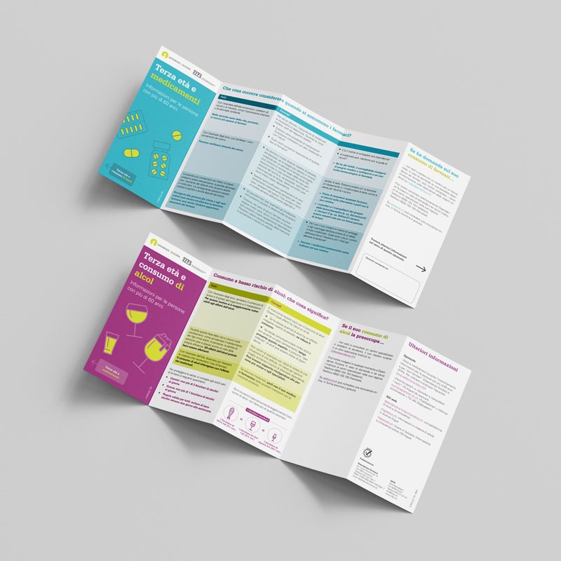 Faltblatt: Alkohol/Medikamente beim Älterwerden