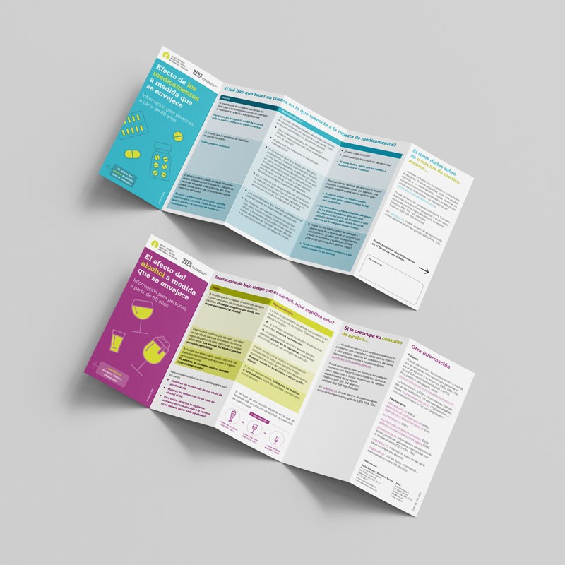 Faltblatt: Alkohol/Medikamente beim Älterwerden