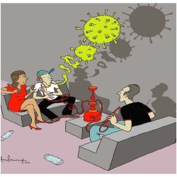 Pipes à eau: le tabac et les arômes, un risque pour la santé